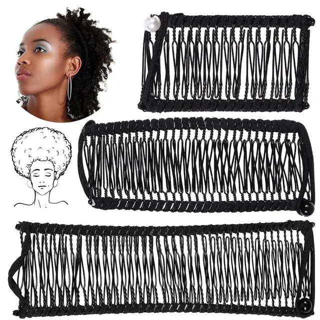 3PCS Banana Hair Clips Classic Clincher Combs Large Vintage Banana Clips Comb Tool for…