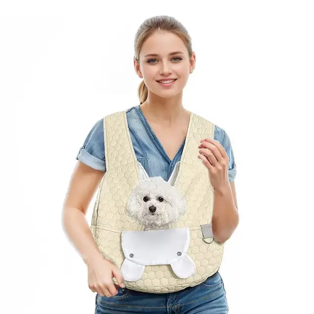 Snuggle Paws Front-Facing Pet Carrier Backpack – Hands-Free Cat & Dog Sling…, Khaki