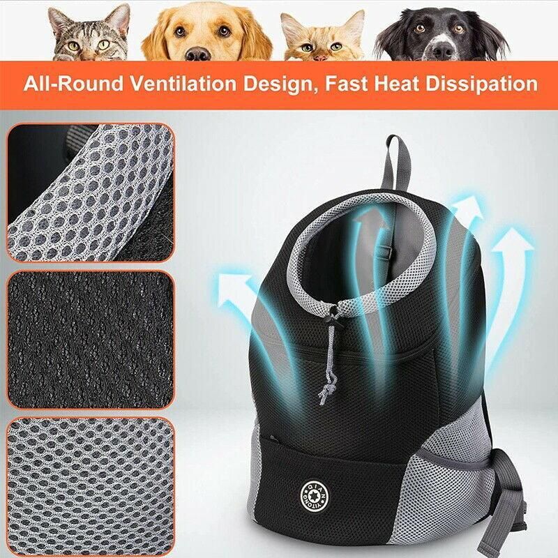 L Size Puppy Travel Mesh Pet Dog Carrier Backpack Front Travel Portable Shoulder Bag… image 7