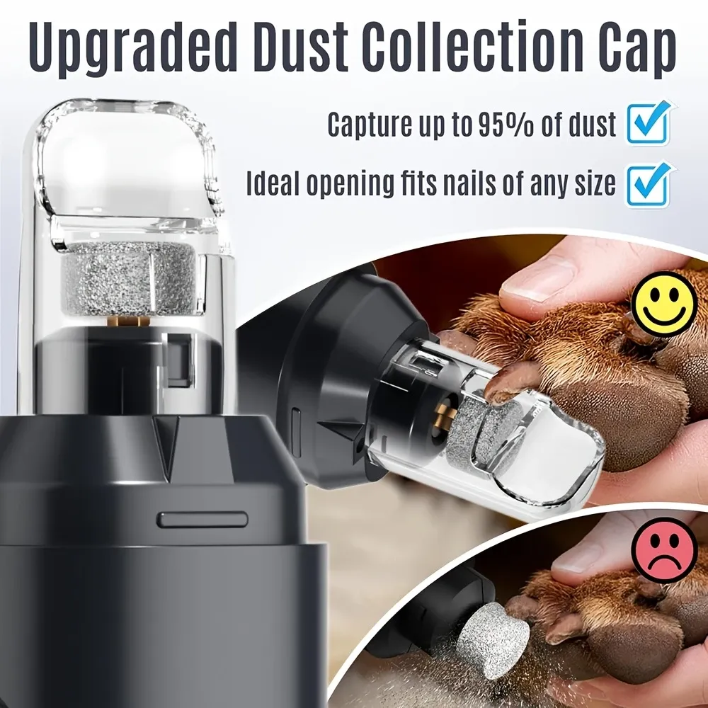Electric Pet Nail Grinder w/ LED, White image 9