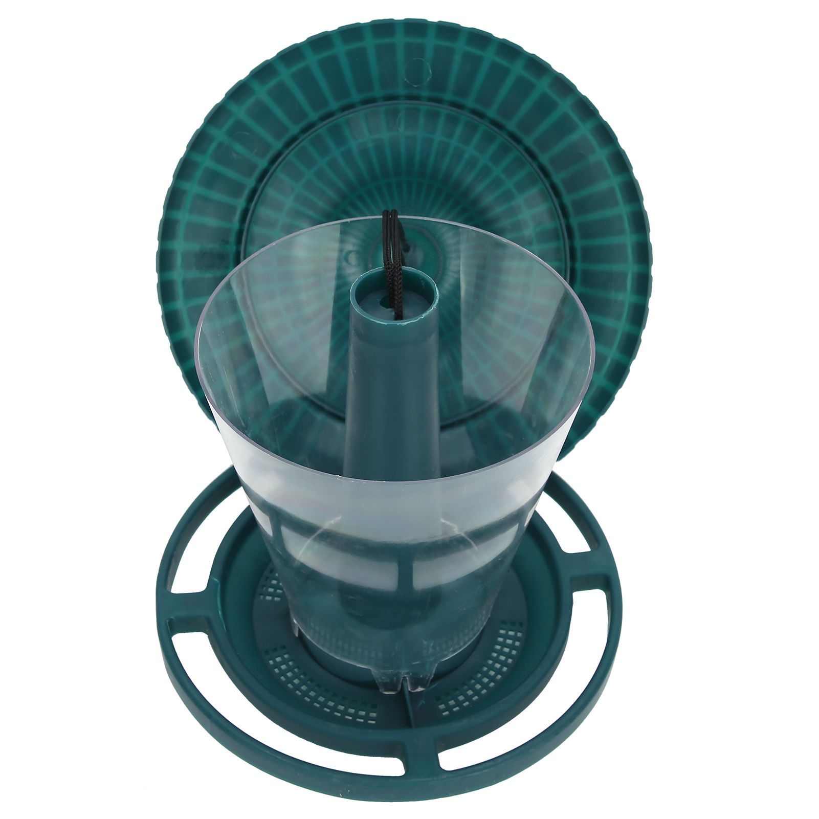 Bird Feeder Waterproof Transparent Hanging Feeding Device for Outdoor Garden Balcony image 4