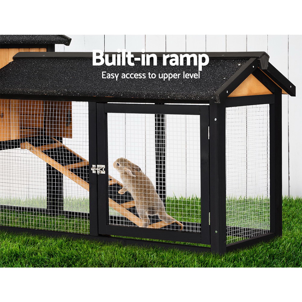 i.Pet Chicken Coop Rabbit Hutch 165cm x 43cm x 86cm Chicken Coop Large Run House Cage… image 6