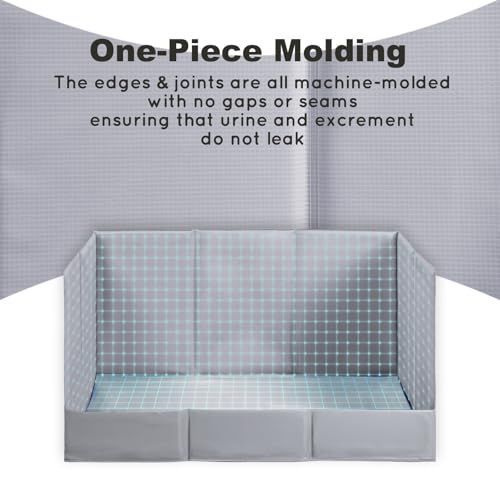 Dog Grass Pad with Tray Foldable Litter Box High Wall, Large image 5