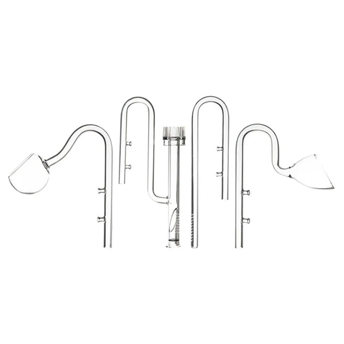 Aquarium Glass Inlet Outlet Pipe Fish Tank Filter Oil Film Remover Plant Holder - Oil… image 3