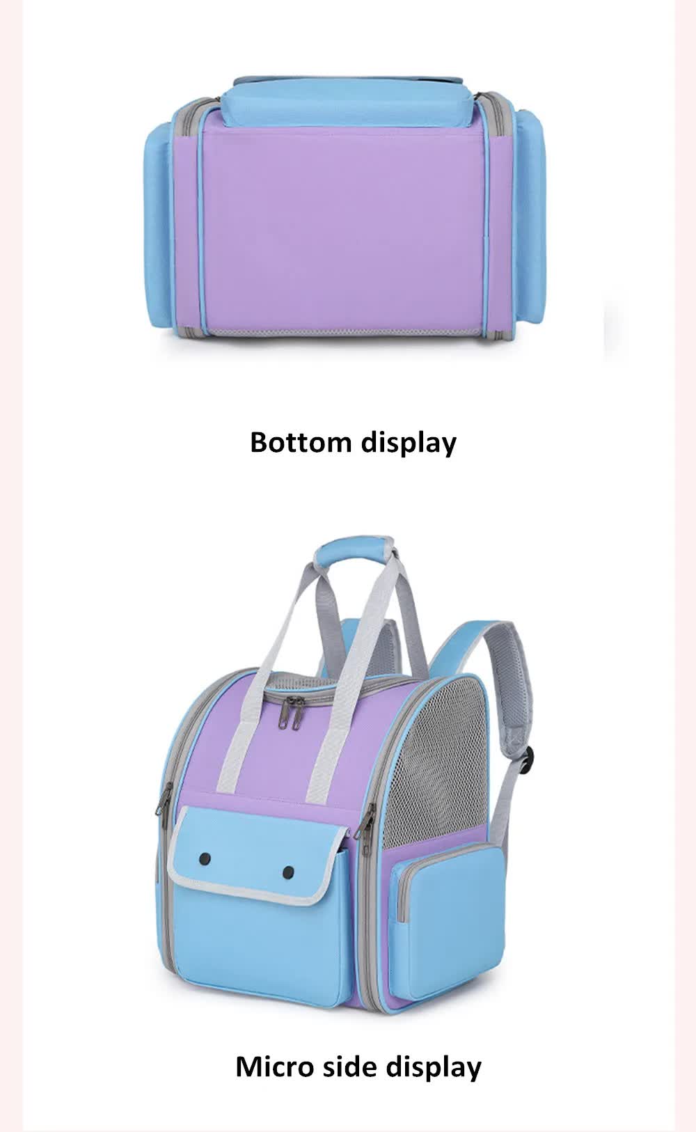 Khaki Portable Pet Carrier Backpack - Spacious image 13