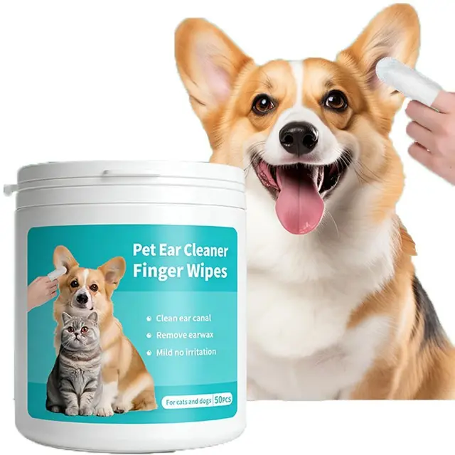 Ear Cleaner Finger Wipes for Dogs & Cats