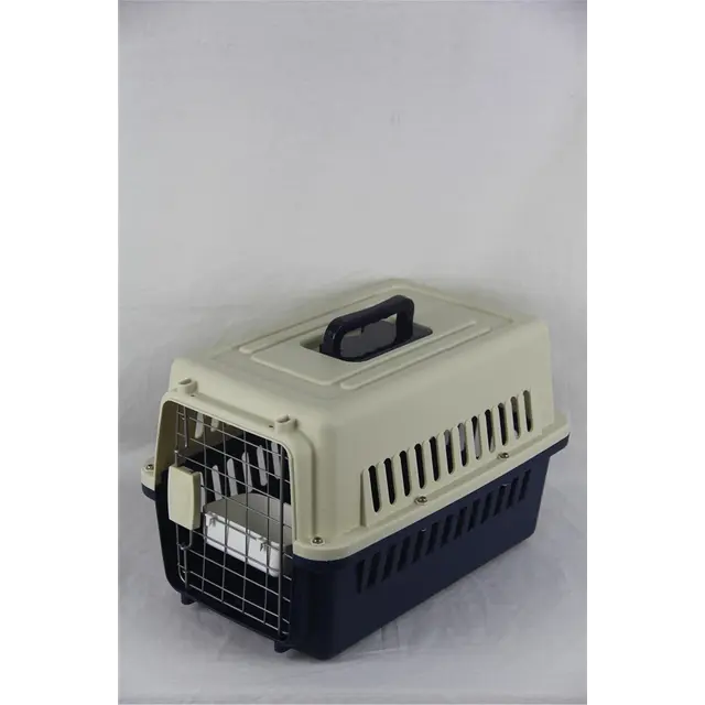 YES4PETS Small Dog Cat Rabbit Crate Pet Carrier Airline Cage With Bowl and…, Dark Blue