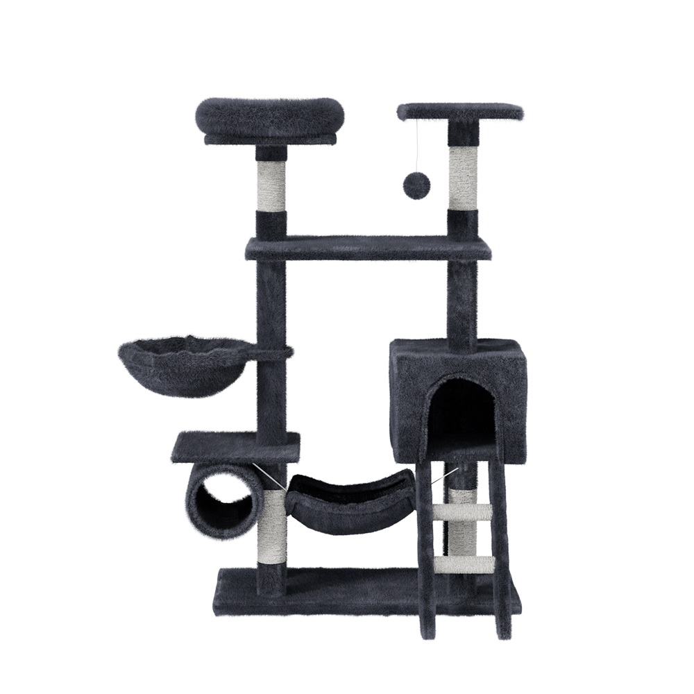 i.Pet Cat Tree 144cm Tower Scratching Post Scratcher Wood Condo Toys House Bed image 3