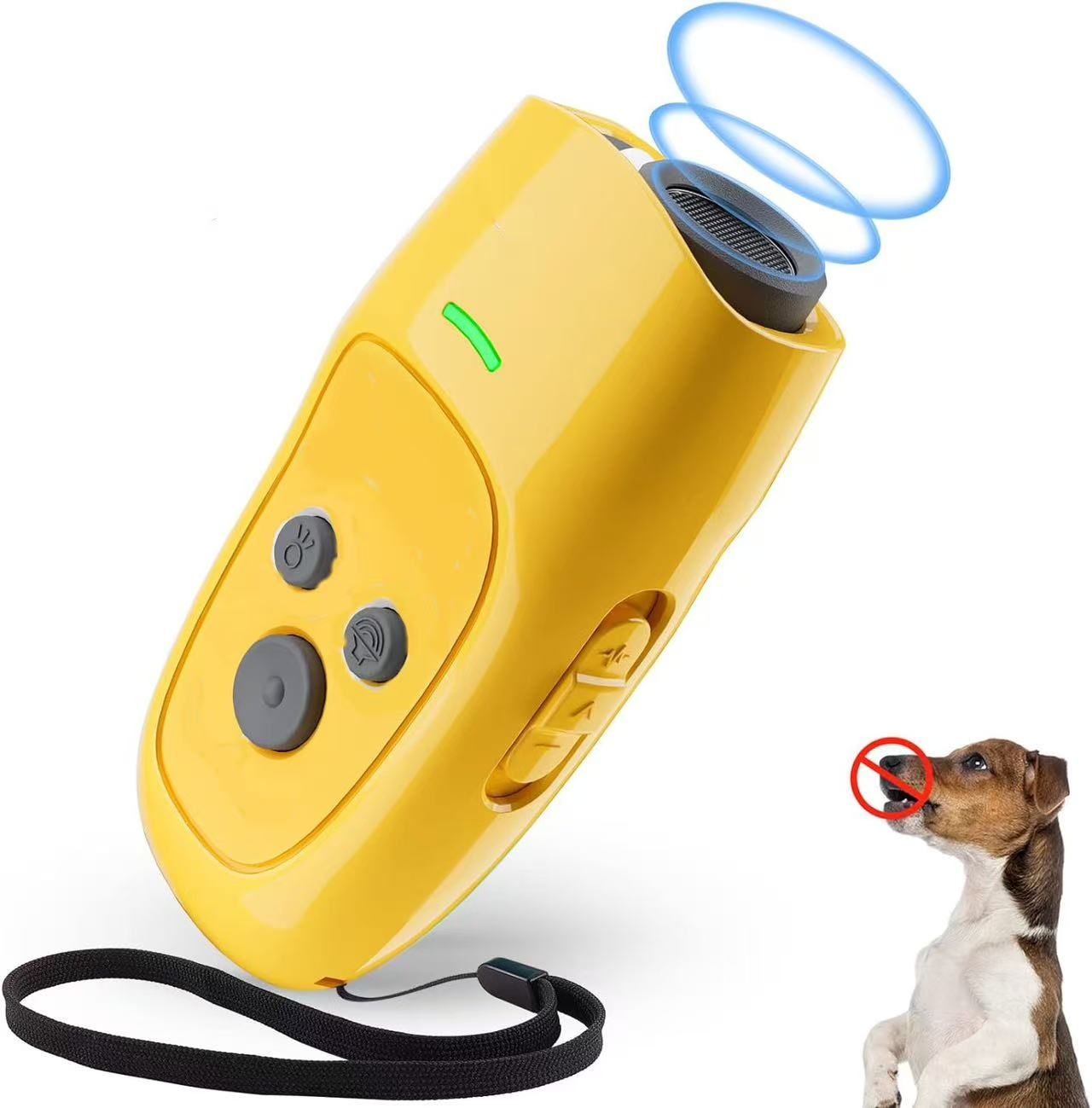 Ultrasonic 3 in 1 Dog Barking Deterrent Devices, 3 Frequency Dog Training Yellow image 4