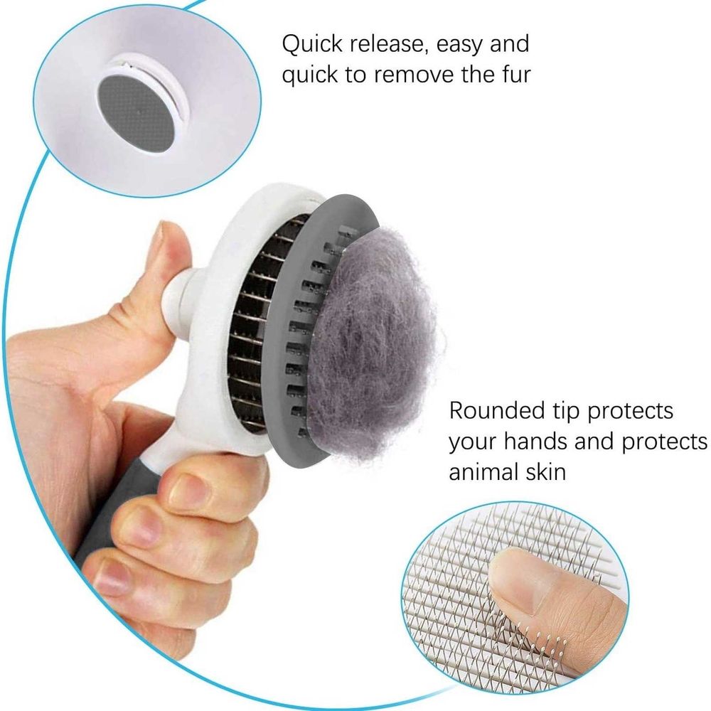 Self-Cleaning Grooming Brush for Dogs and Cats image 4