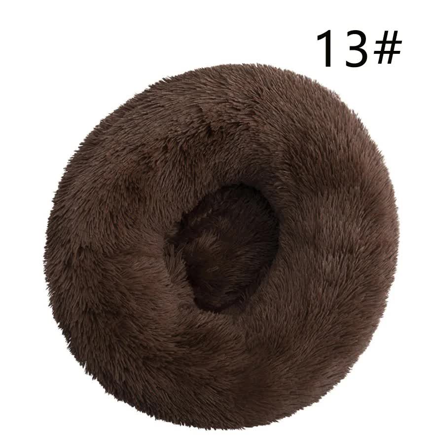 Calming Donut Pet Bed -Soft Faux Fur