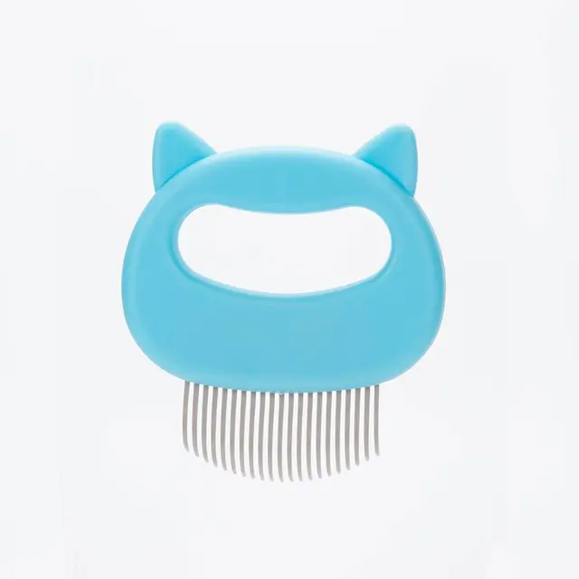 Ruihao Pet Comb Stainless Steel Flea Removal Cats Dogs One Blue