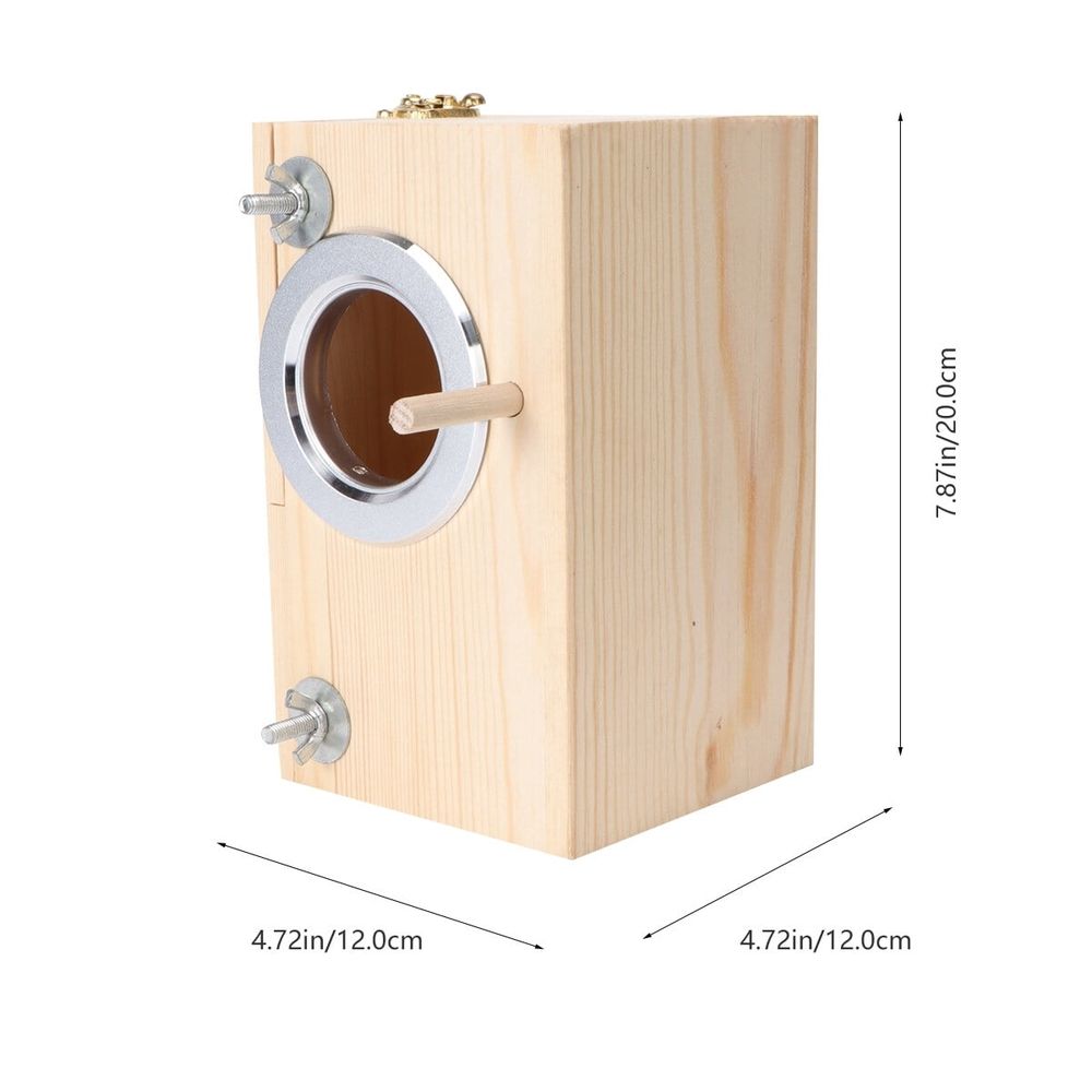 Nest Box Bird Birds Nesting Wooden Parakeet House Decoration Nests Cages Boxes… image 4