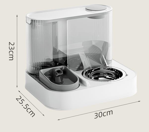 Gray Green Automatic Cat Feeder Cat Water Dispenser Cat Feeding Set Cat Supplies Cat… image 7