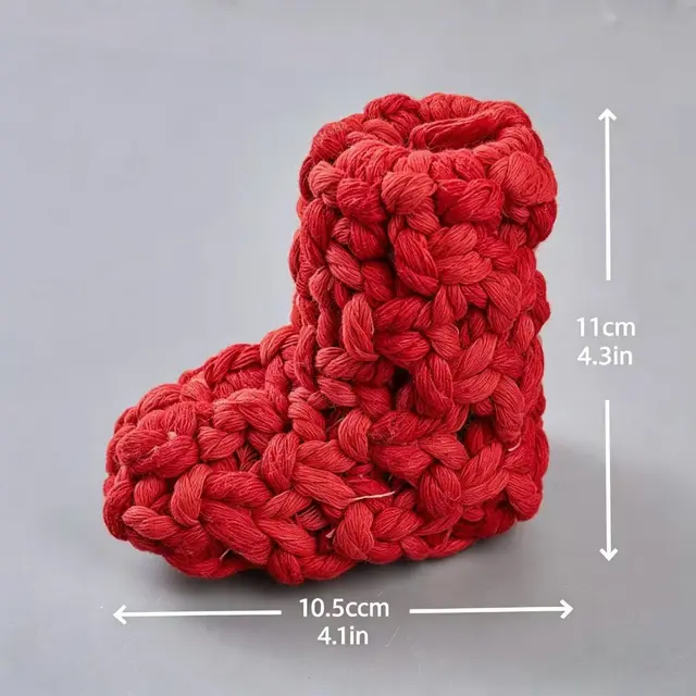 Cotton Rope Squeaky Treat-Dispensing Boot Dog Toy for Small/Medium Dogs