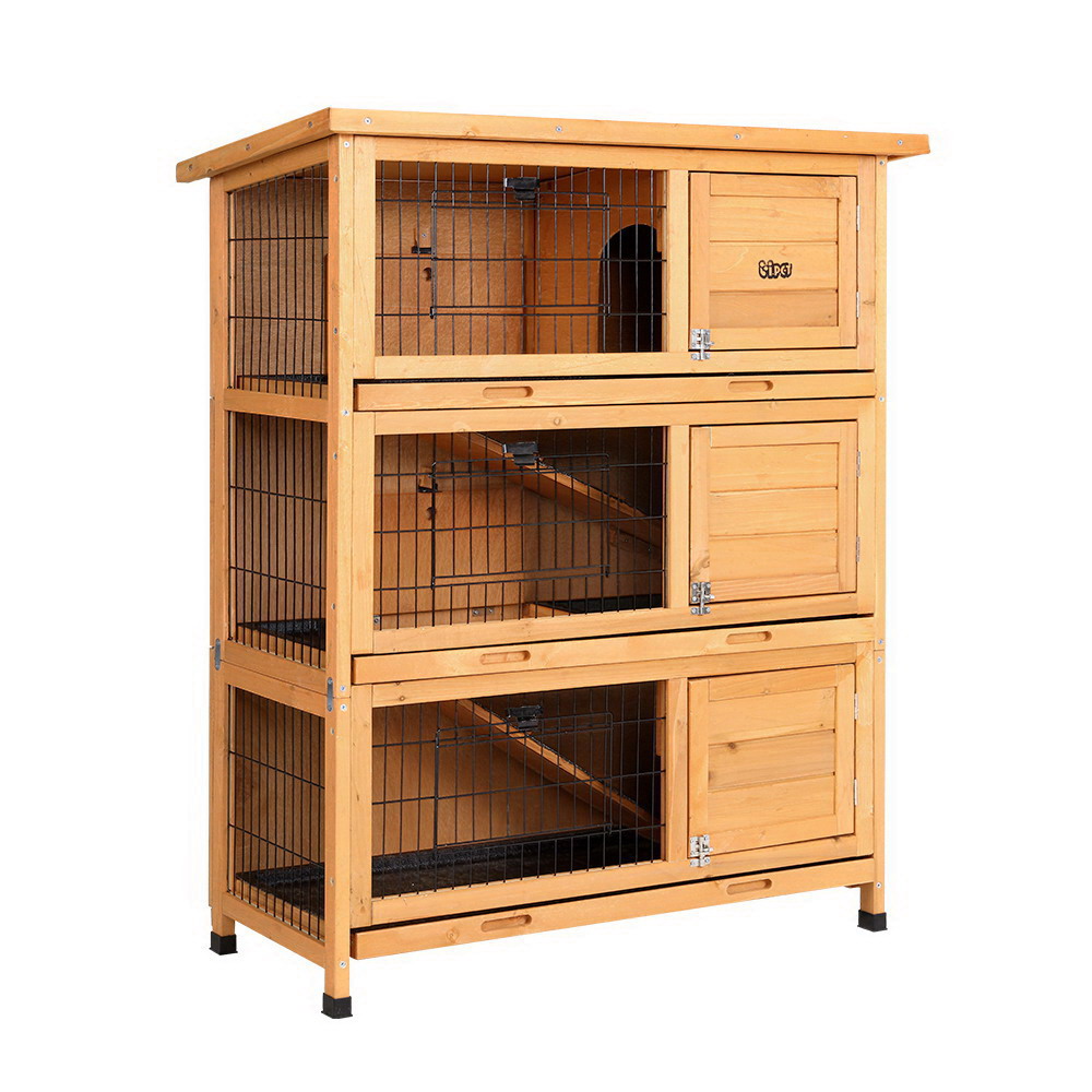 i.Pet Rabbit Hutch Chicken Coop 91.5cm x 46cm x 116.5cm Chicken Coop Large House Cage… image 7