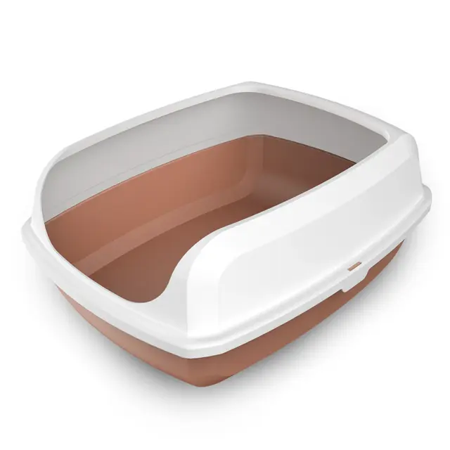 YES4PETS 2 x Large High Side Large Portable Open Cat Toilet Litter Box Tray House With…