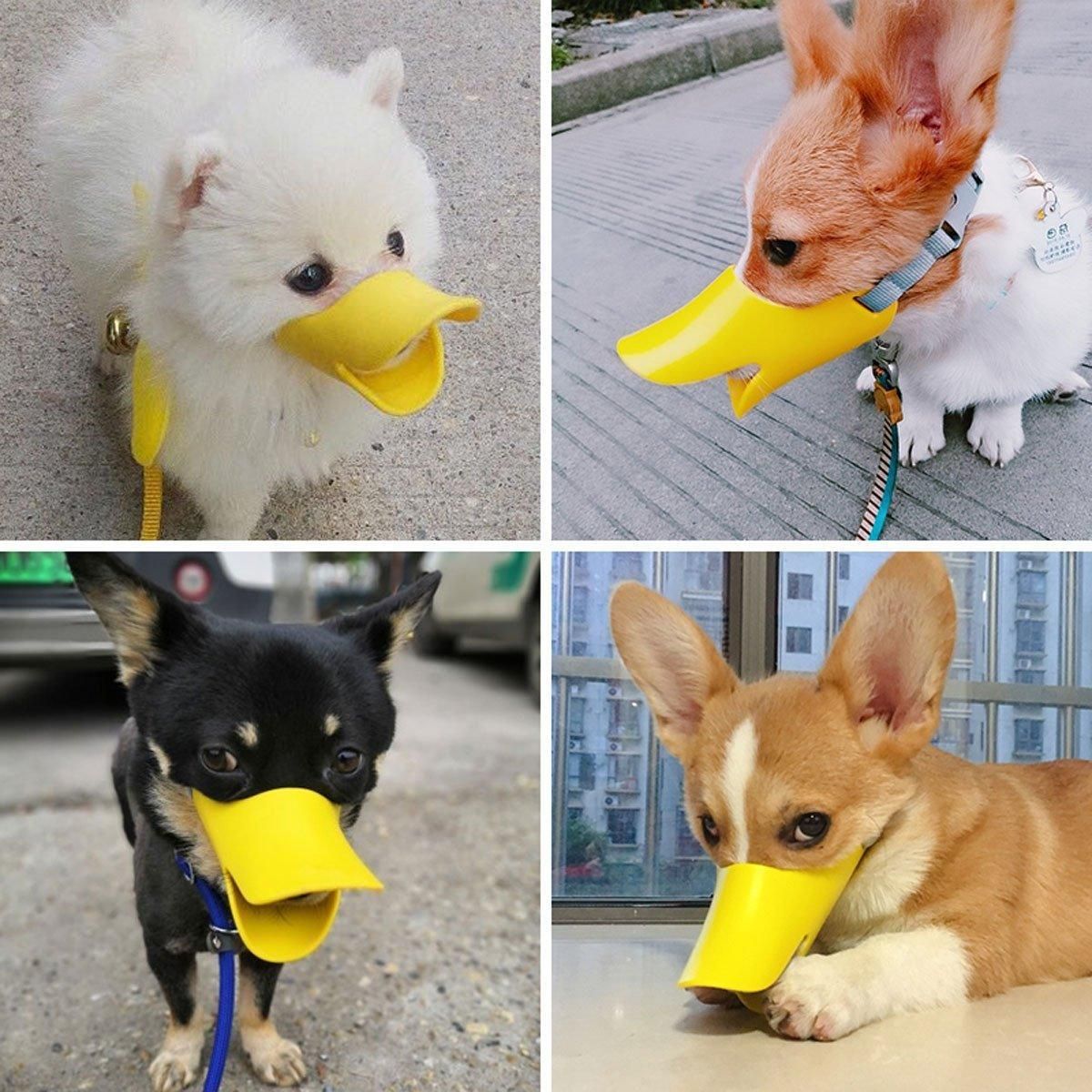 Comfortable Silicone Dog Muzzle Anti-Bite Soft Duck Muzzle Pet Training Supplies - L image 8