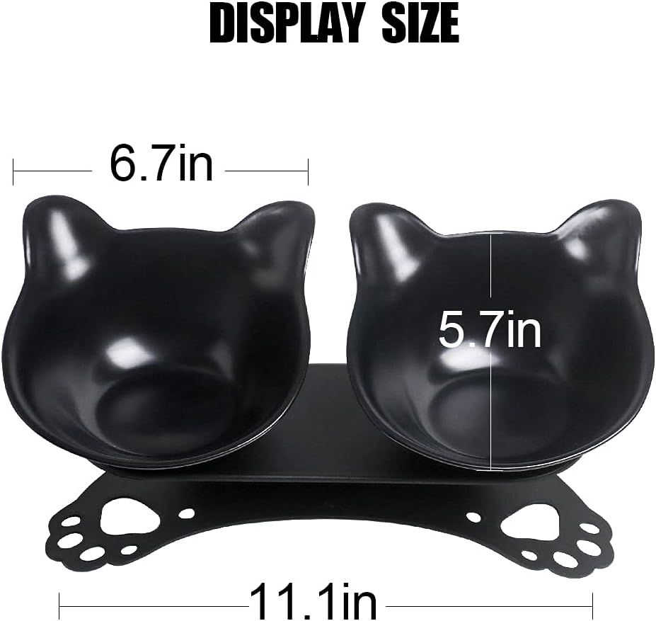 Elevated Cat Bowls Double Cat Dog Bowls