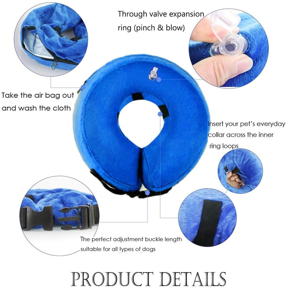 Protective Inflatable Cone Collar for Dogs and Cats image 4