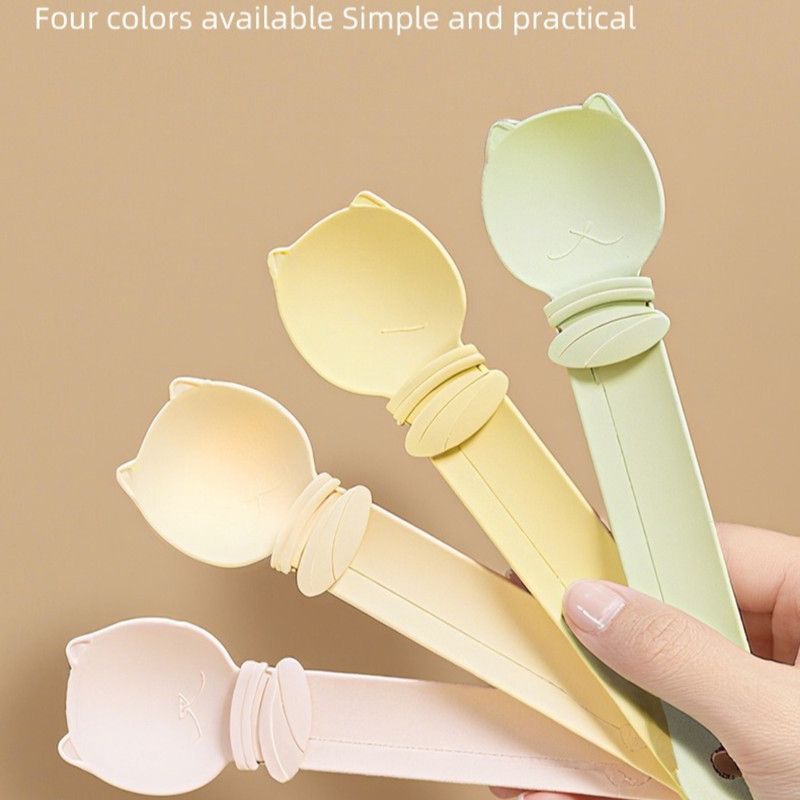 Cat Treat Spoon, Squeezer for Cat Puree Snacks, Cat Strip Feeding Spoon—Yellow image 8