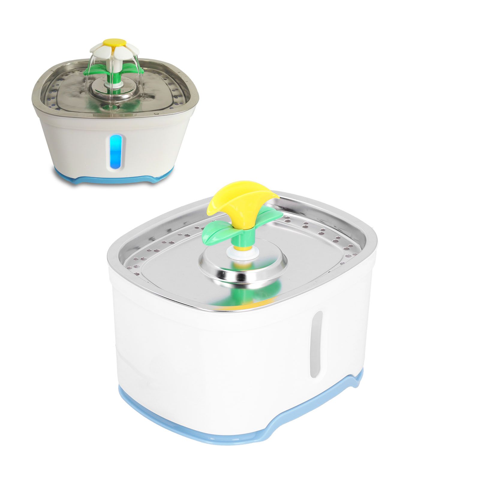 2.5L Stainless Steel Pet Water Fountain Silent Running Water Circulation Drinking… image 11