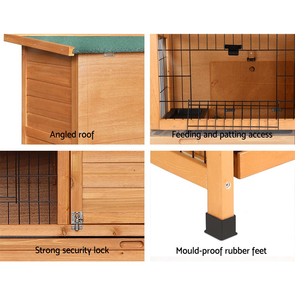 i.Pet Rabbit Hutch Chicken Coop 91.5cm x 46cm x 116.5cm Chicken Coop Large House Cage… image 6