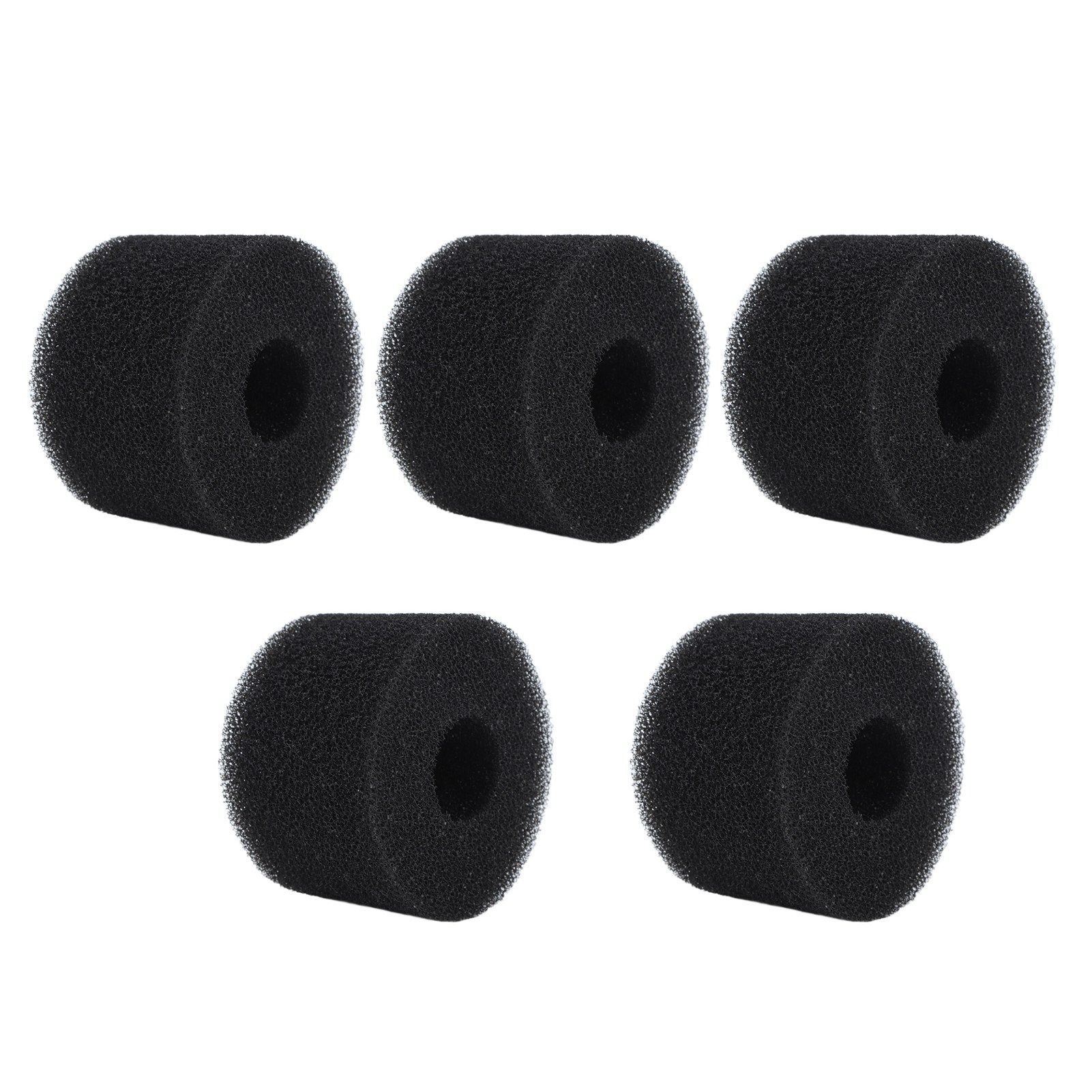 5PCS Pool Filter Sponge PU Sponge Black Reusable Washable Cylindrical Simming Pool… image 4