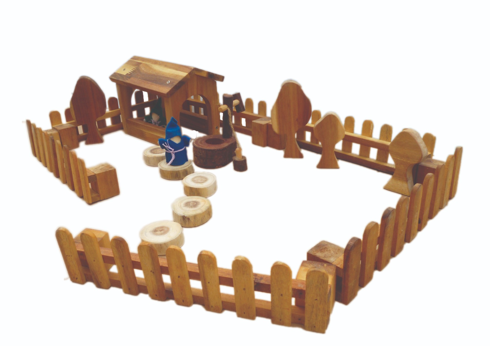 Wooden fence- set of 4 image 5