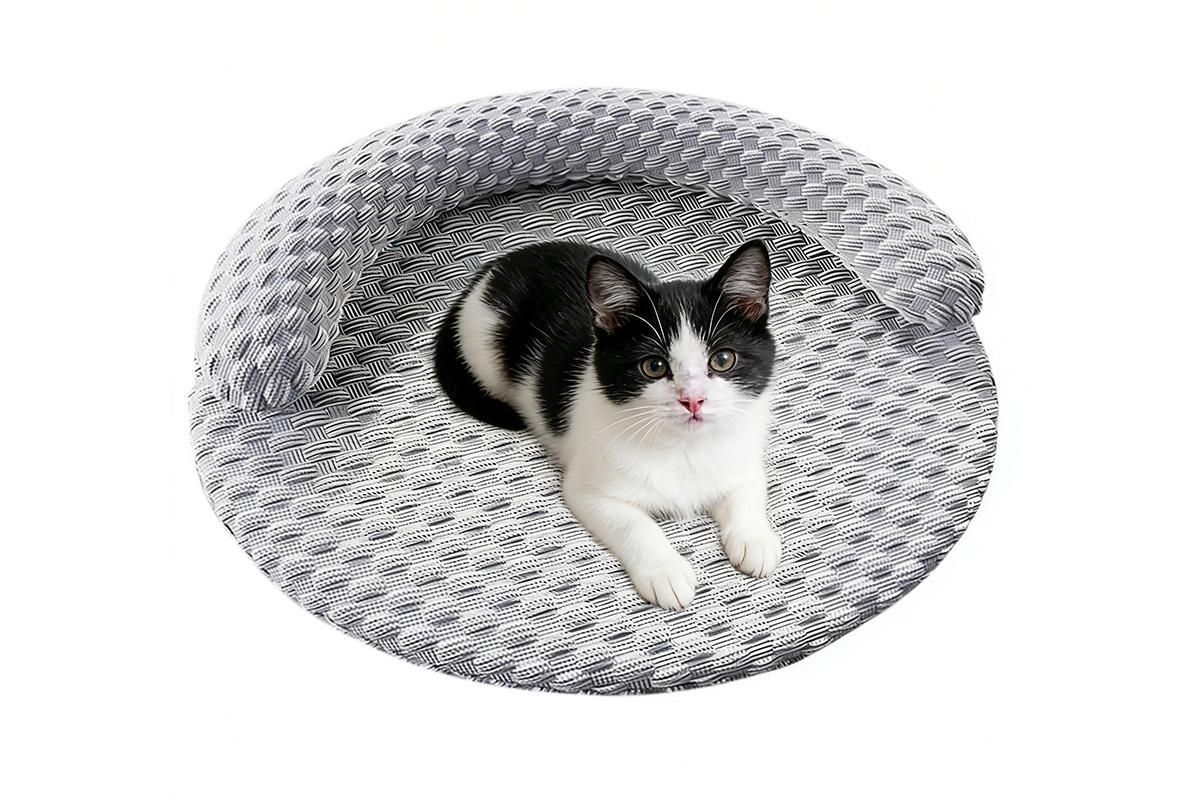 Washable Cooling Pet Bed with Removable Cover for Dogs & Cats - Dark Gray - M image 12