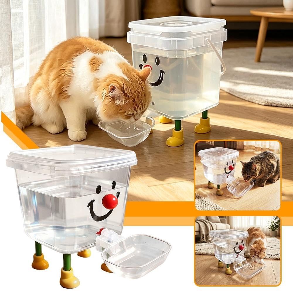 Automatic Pet Water Dispenser Gravity Flow Non-Electric Portable Cat Water Fountain… image 5