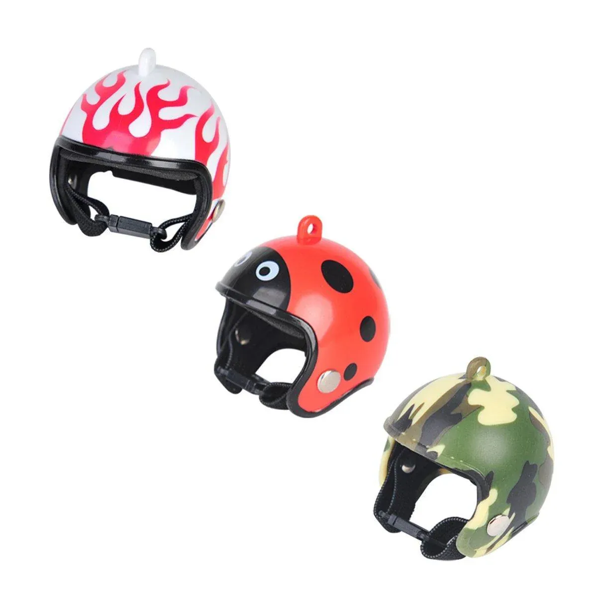 2PCS Mini Pet Chicken Helmet Protective Headgear Set Waterproof Cartoon Design… image 3
