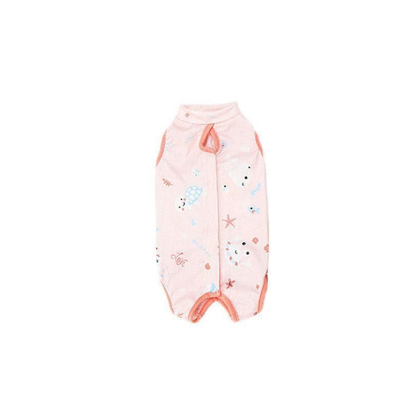 Pet Cat Postoperative Recovery Suit Pet Surgery Clothing Sterilization Weaning Pink…