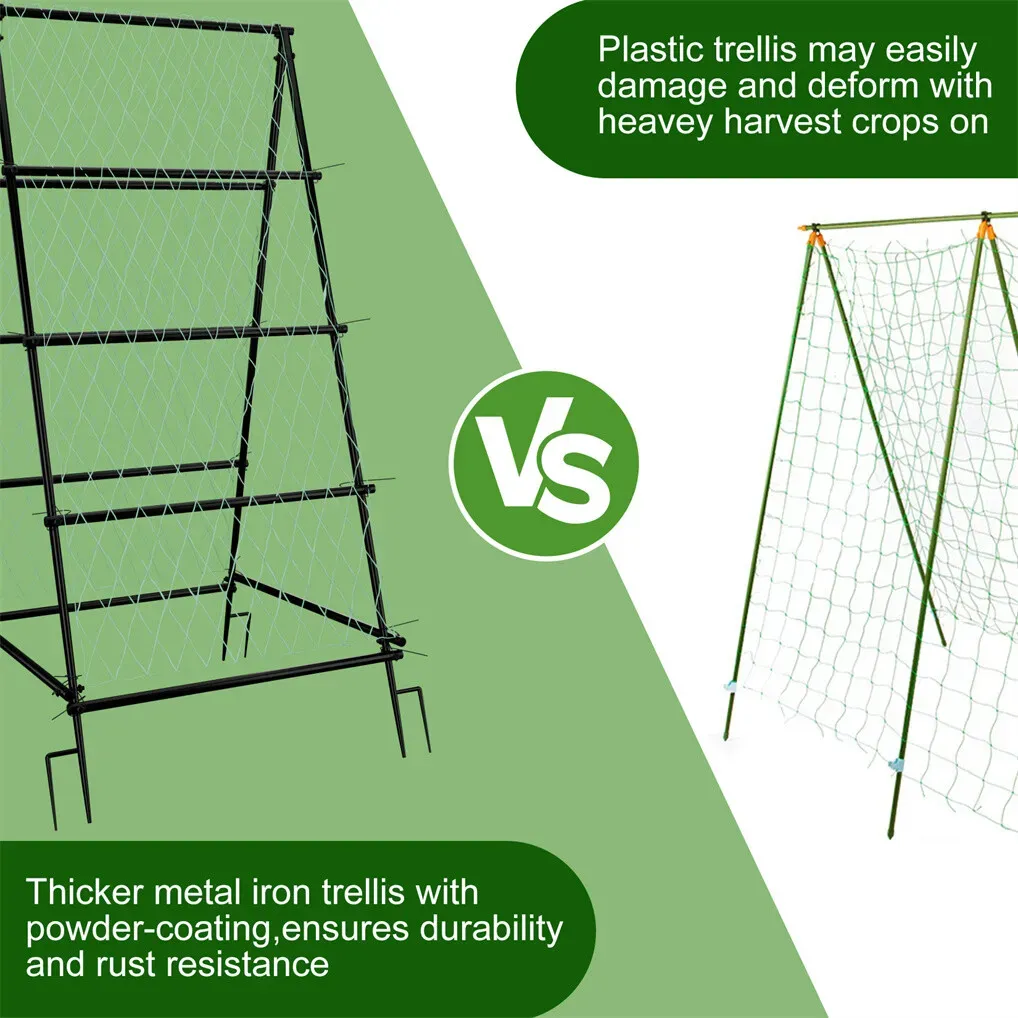 XL Heavy Duty Garden Trellis for Climbing Plants with Netting image 8