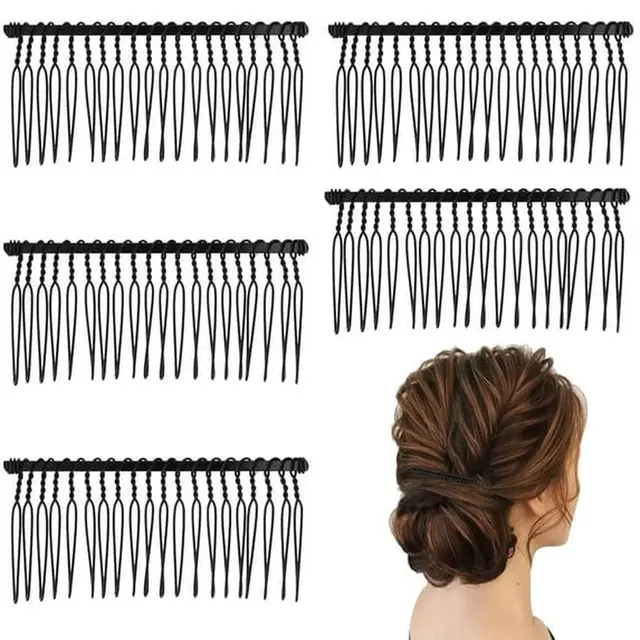 4PCS Hair Side Combs - Small French Side Hair Comb Clips for Women Decorative Bun…