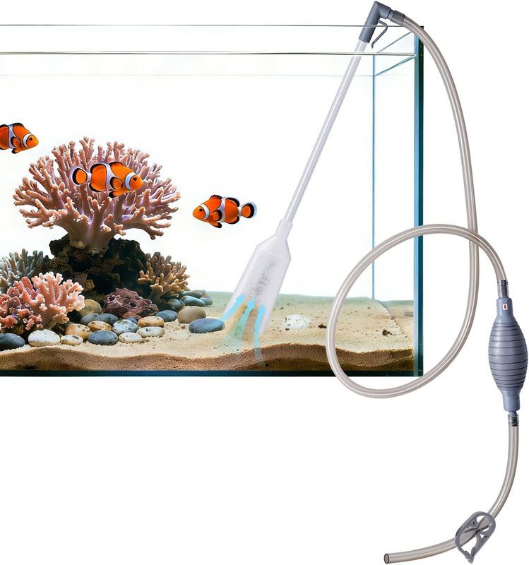 3-in-1 Aquarium Water Change Tool: Sand Cleaning / Waste Removal / Water Change, M