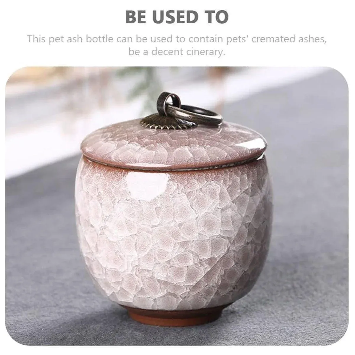 Small Pet Urn for Ashes Memorial Keepsake Urns for Dog Cat Cremation Remains - White image 13
