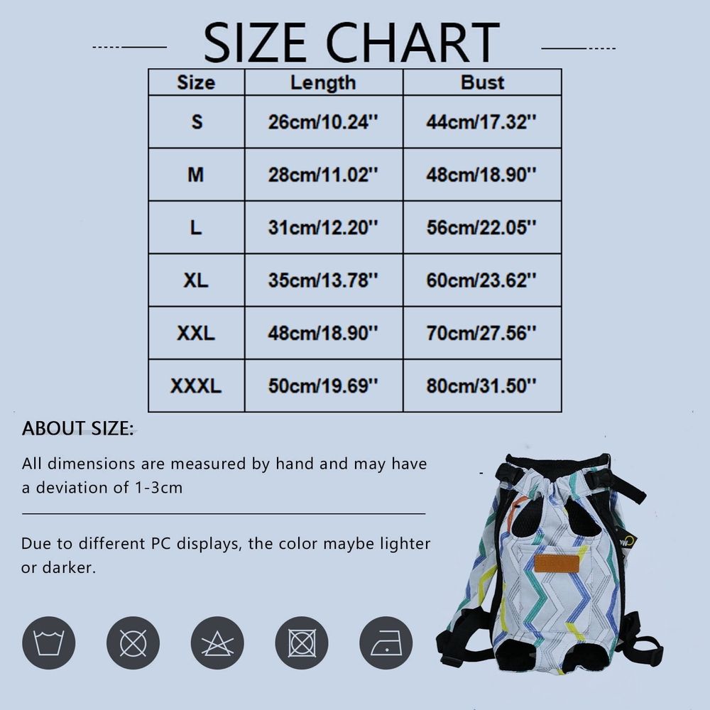 Pet Front Carrier Backpack for Small Dogs and Cats Portable Four Leg Design… image 3