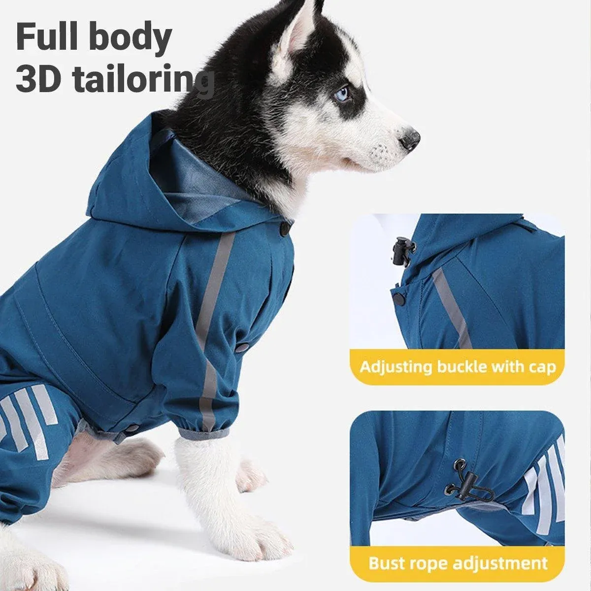 Waterproof Four Corner Pet Raincoats In Large Medium And Small Sizes Are Suitable…, S image 8