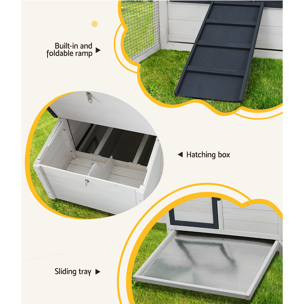 i.Pet Chicken Coop Rabbit Hutch 166cm x 120cm x 112cm Large Chicken Coop House Run… image 6