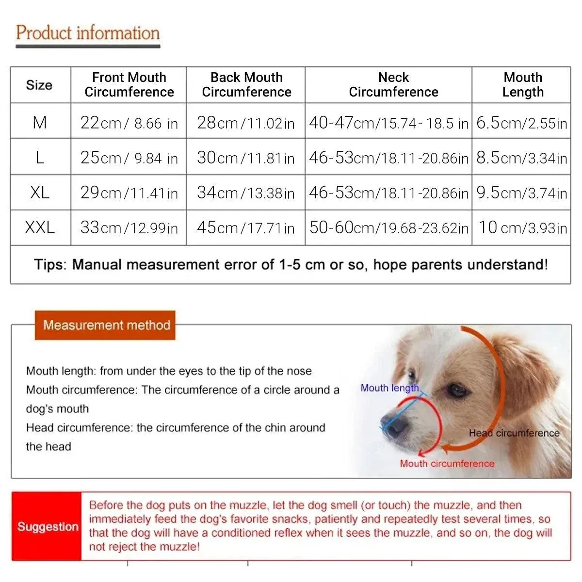 Anti Bite Anti Bark Dog Muzzle Mouthguard Adjustable for Small Medium Large Dogs… image 4