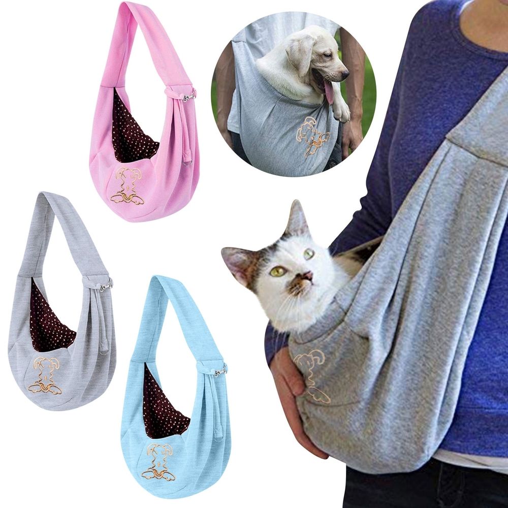 Dog Crossbody Single Shoulder Outdoor Carrier Bag Lightweight Wearable Pet Outing… image 2
