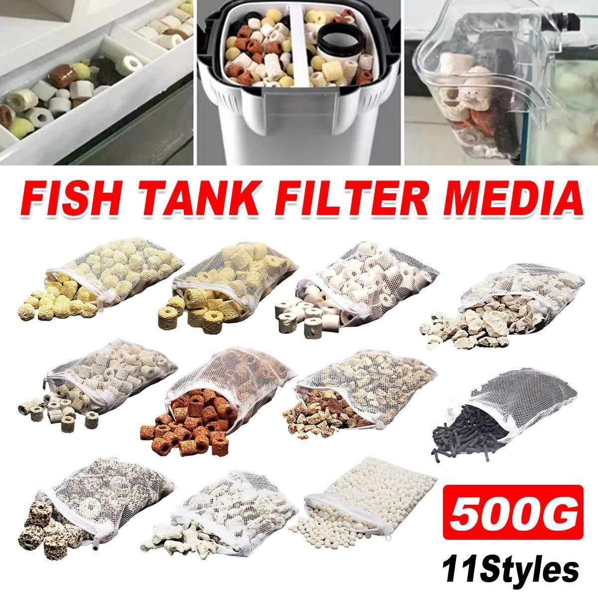 500g Fish Tank Water Filter Media Aquarium Filtration Material Sponge Pad - Nano Ring image 2