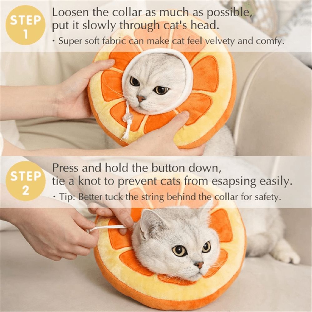 Adjustable Cone Collar Soft, Orange image 3
