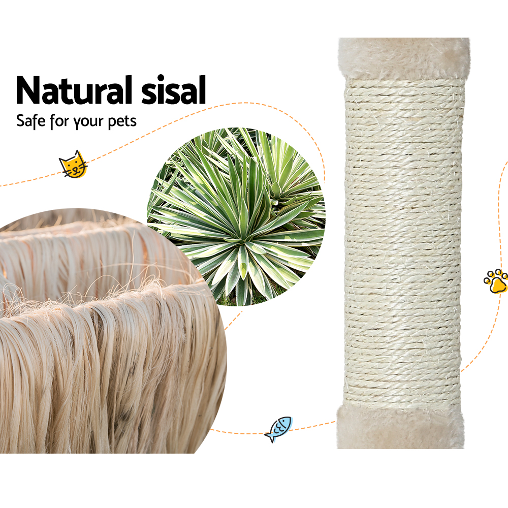i.Pet Cat Tree 90cm Scratching Post Tower Scratcher Wood Condo House Bed Trees image 5