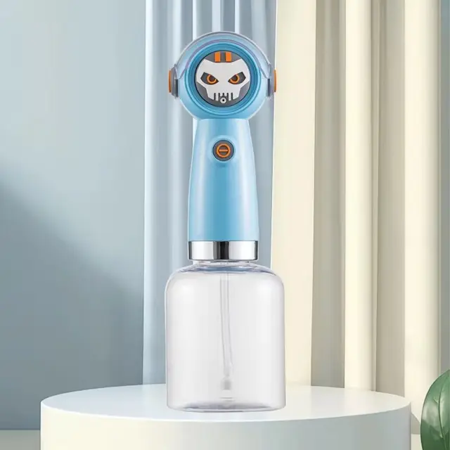 Light blue Electric Pet Shampoo Foamer Gun - Dense Foam, Quiet Operation, Easy Bath