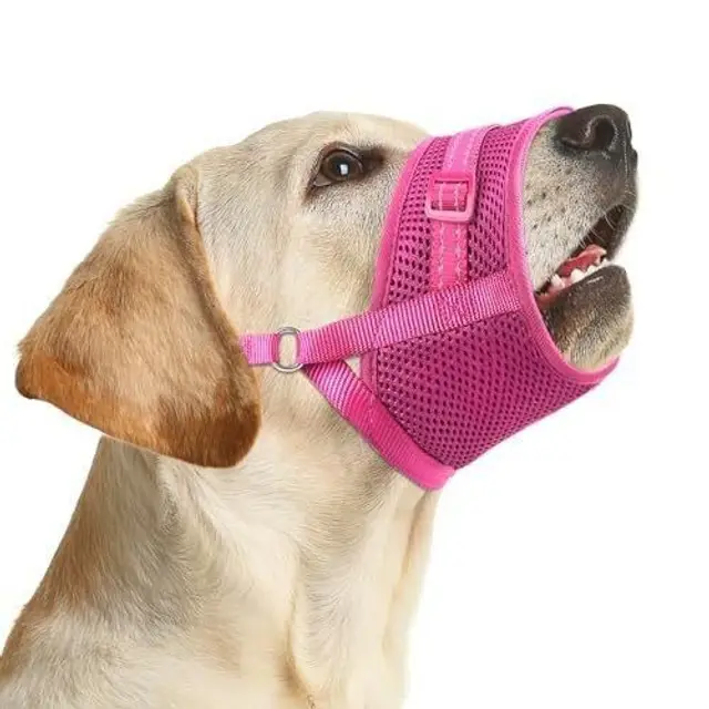 Soft Breathable Mesh Dog Muzzle for Small Medium Large Dogs