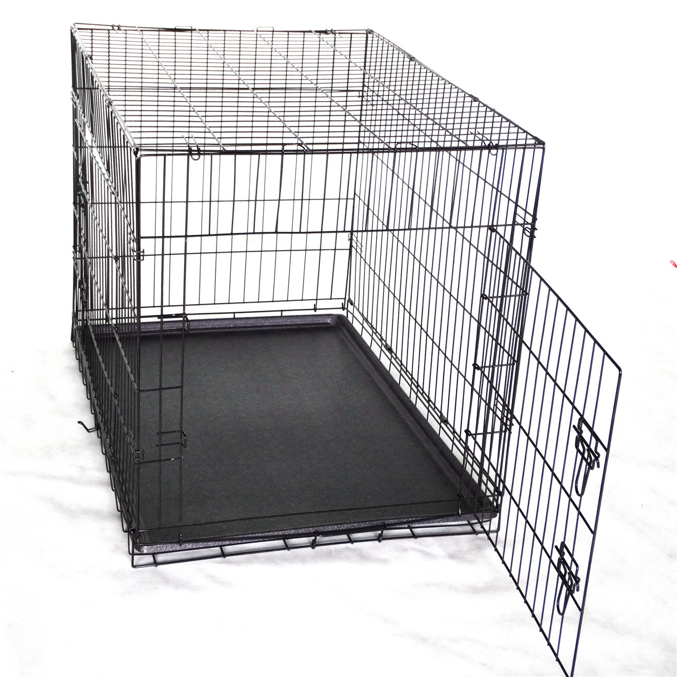 YES4PETS 36' Collapsible Metal Dog Cat Crate Cage Cat Carrier With Divider image 3