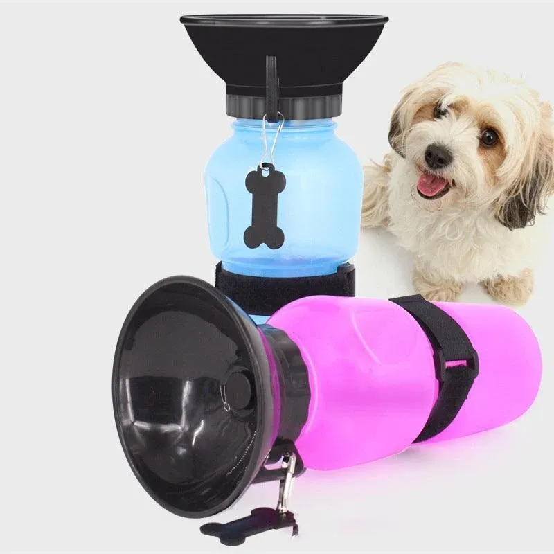 500Ml Dog Cat Water Drinking Bottle Detachable Travel Cup Portable Pet Feeder - Blue image 11