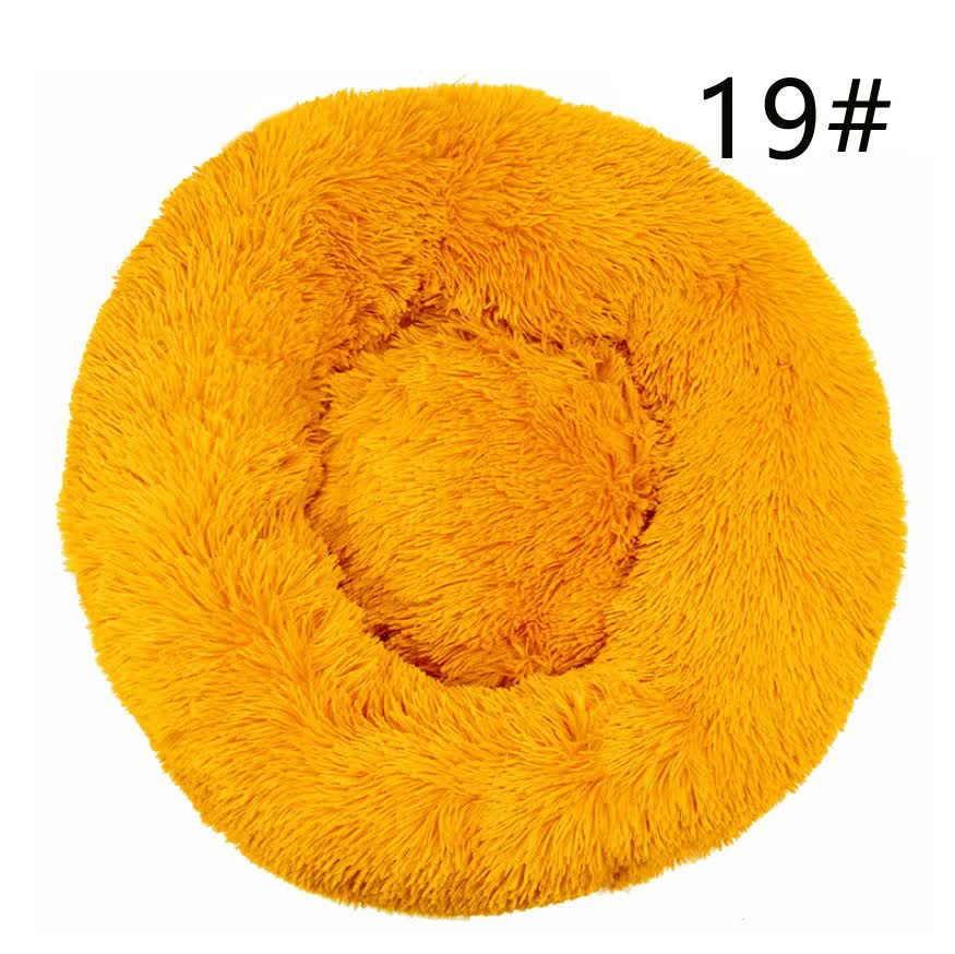 Calming Donut Pet Bed -Soft Faux Fur